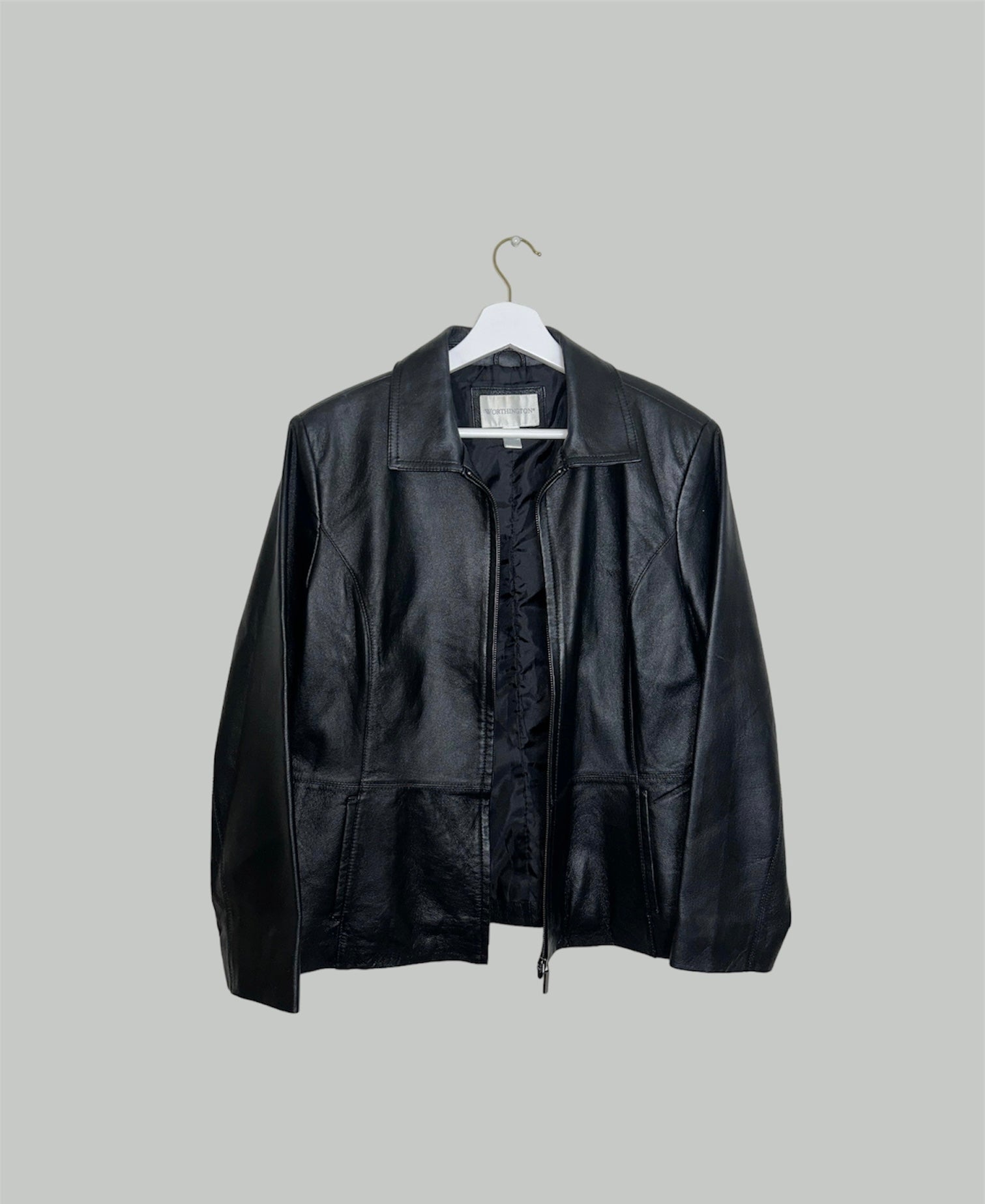 black zip up bomber jacket