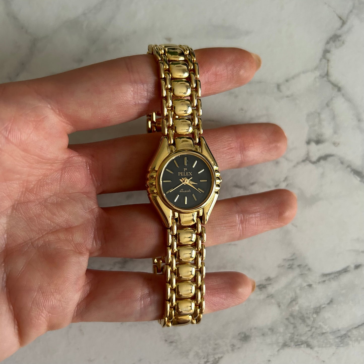 Vintage Women’s Gold Pelex 18k Quartz Watch