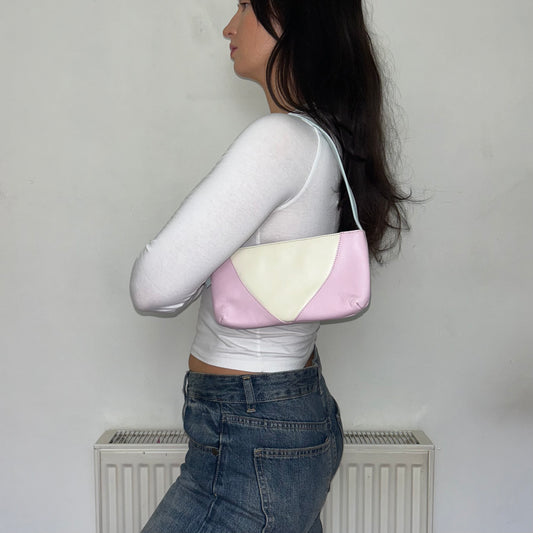 Pink Mini Leather Vintage Shoulder Bag